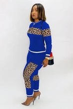 Load image into Gallery viewer, Two Piece Set Top and Pants Matching Set Leopard Sets