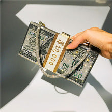 Load image into Gallery viewer, Money Clutch Rhinestone Purse
